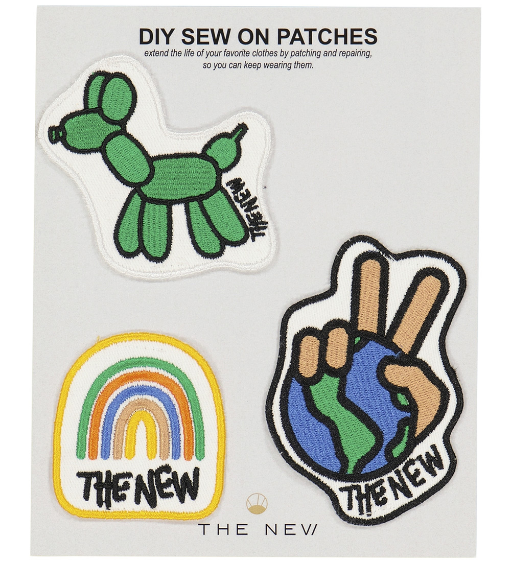 The New Marken - 3er-Pack - TnDiy Aufnäher zum Aufnähen - Hell G