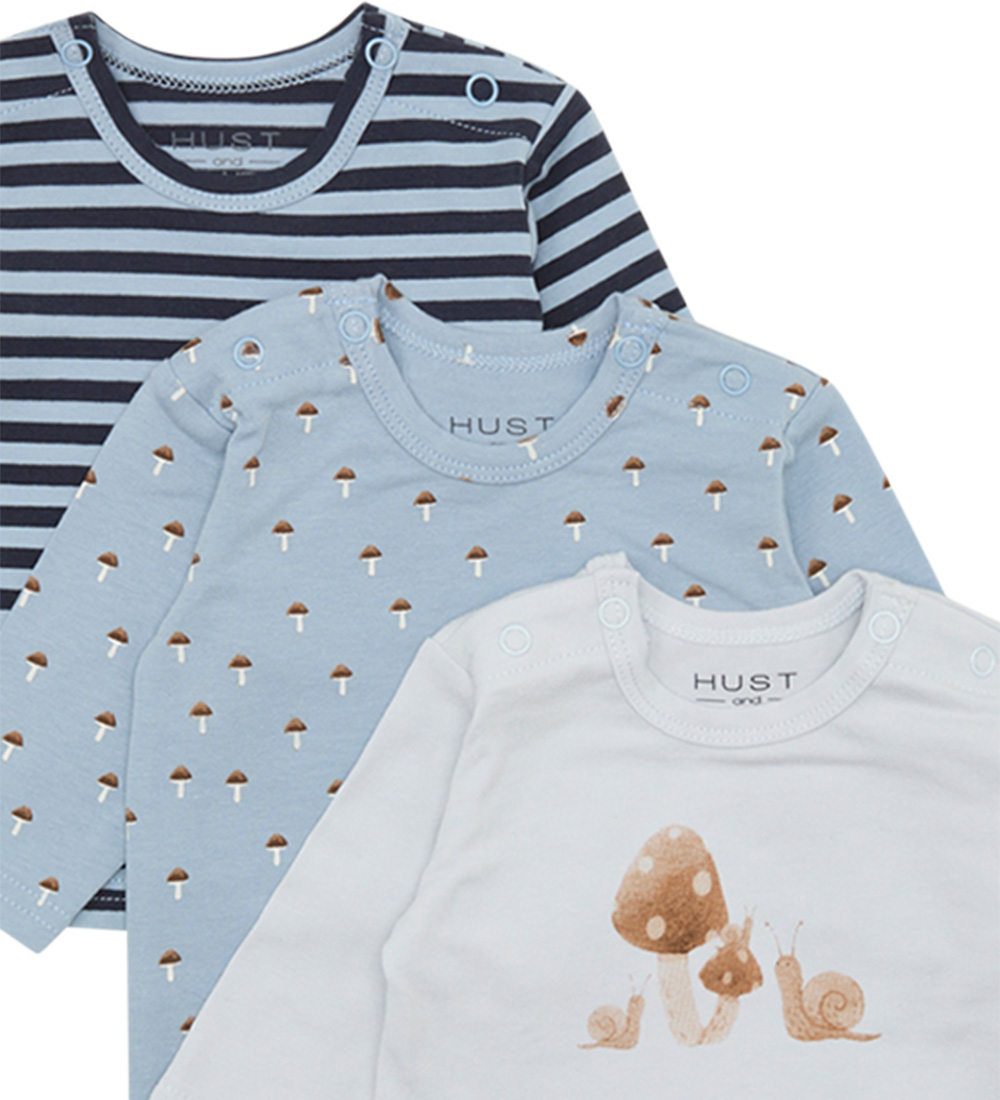 Hust and Claire Blouse - 3-Pack - Amar - A Bit Blue