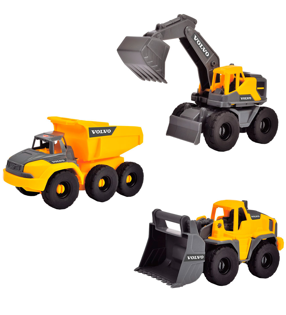 Dickie Toys Construction Trucks - Volvo Construction Set