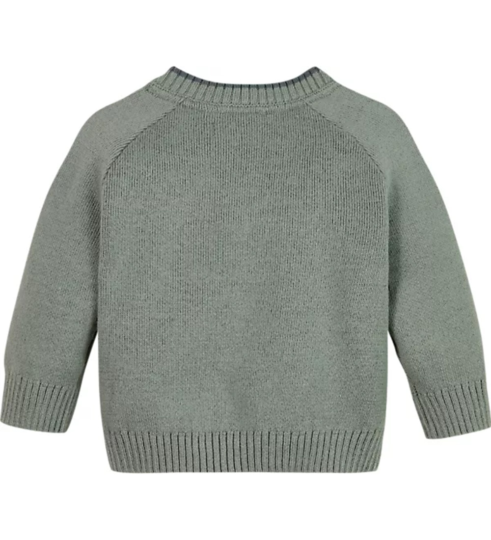 Calvin Klein Blouse - Knitted - Fluffy Monogram Logo - Meteor Gr