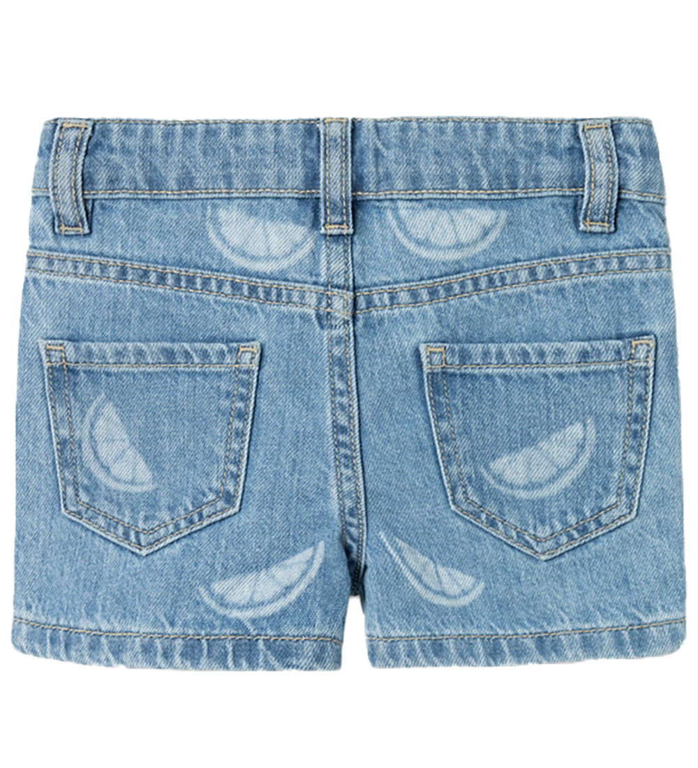 Name It Shorts - NmfRose - Denim Blue/CITRUS