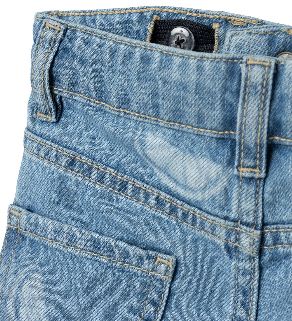 Name It Shorts - NmfRose - Denim Blue/CITRUS