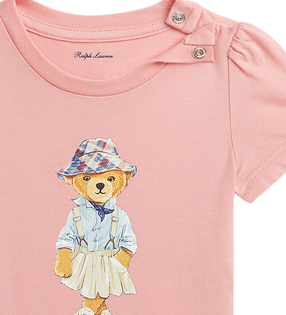 Polo Ralph Lauren Bodysuit k/æ - Hemingway - Tickled Pink w. Sof