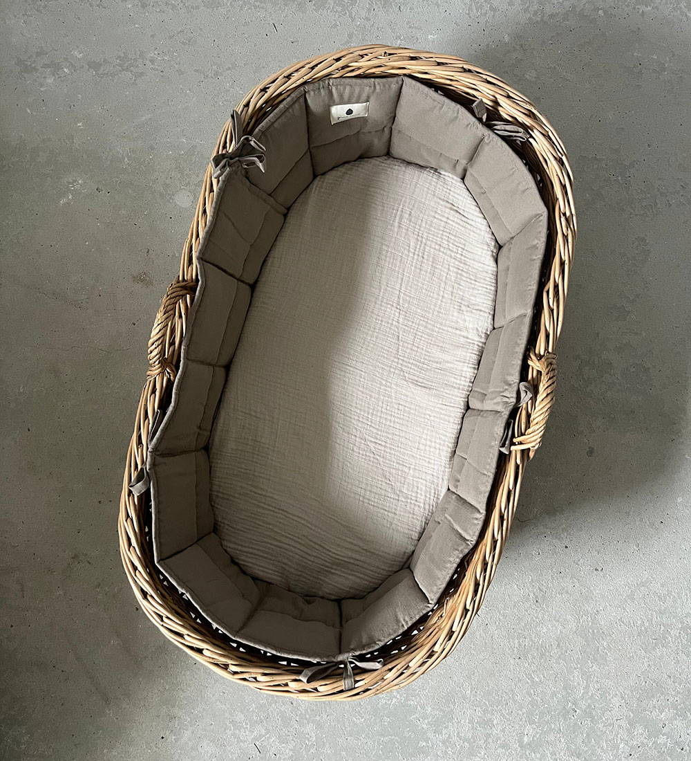 Pine Cone Bed Bumper - Alberte - Mushroom