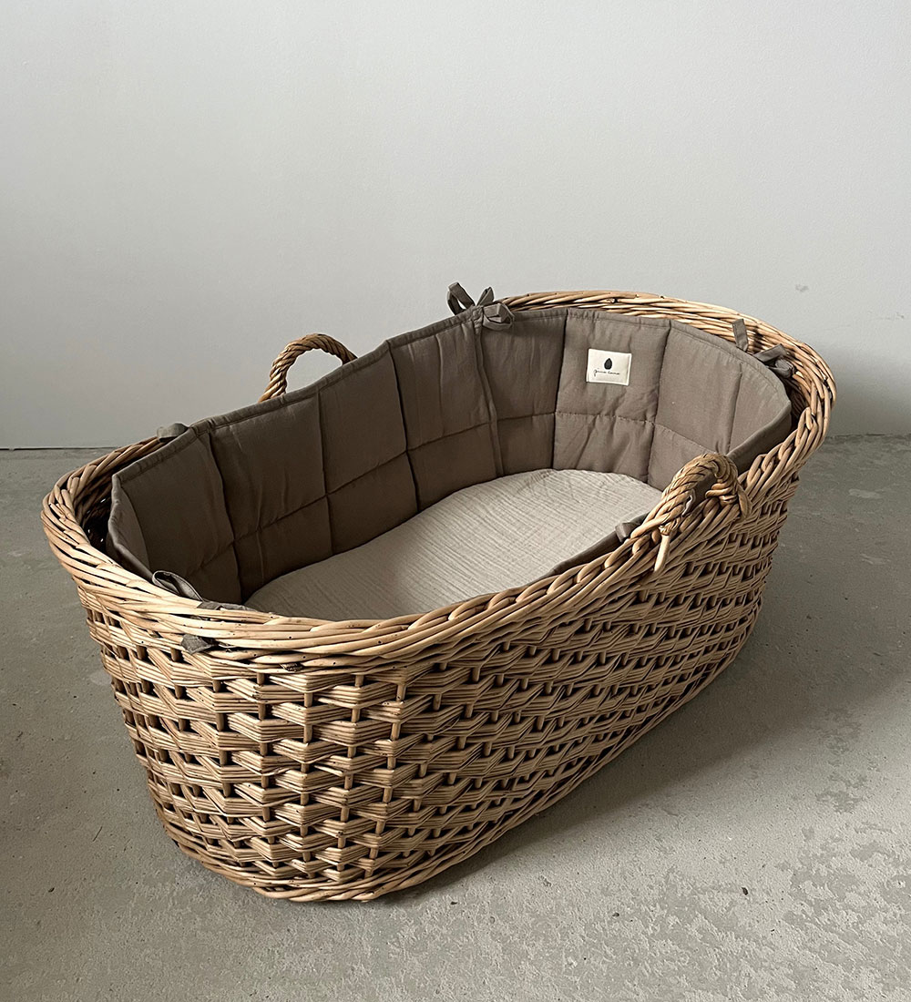 Pine Cone Bed Bumper - Alberte - Mushroom