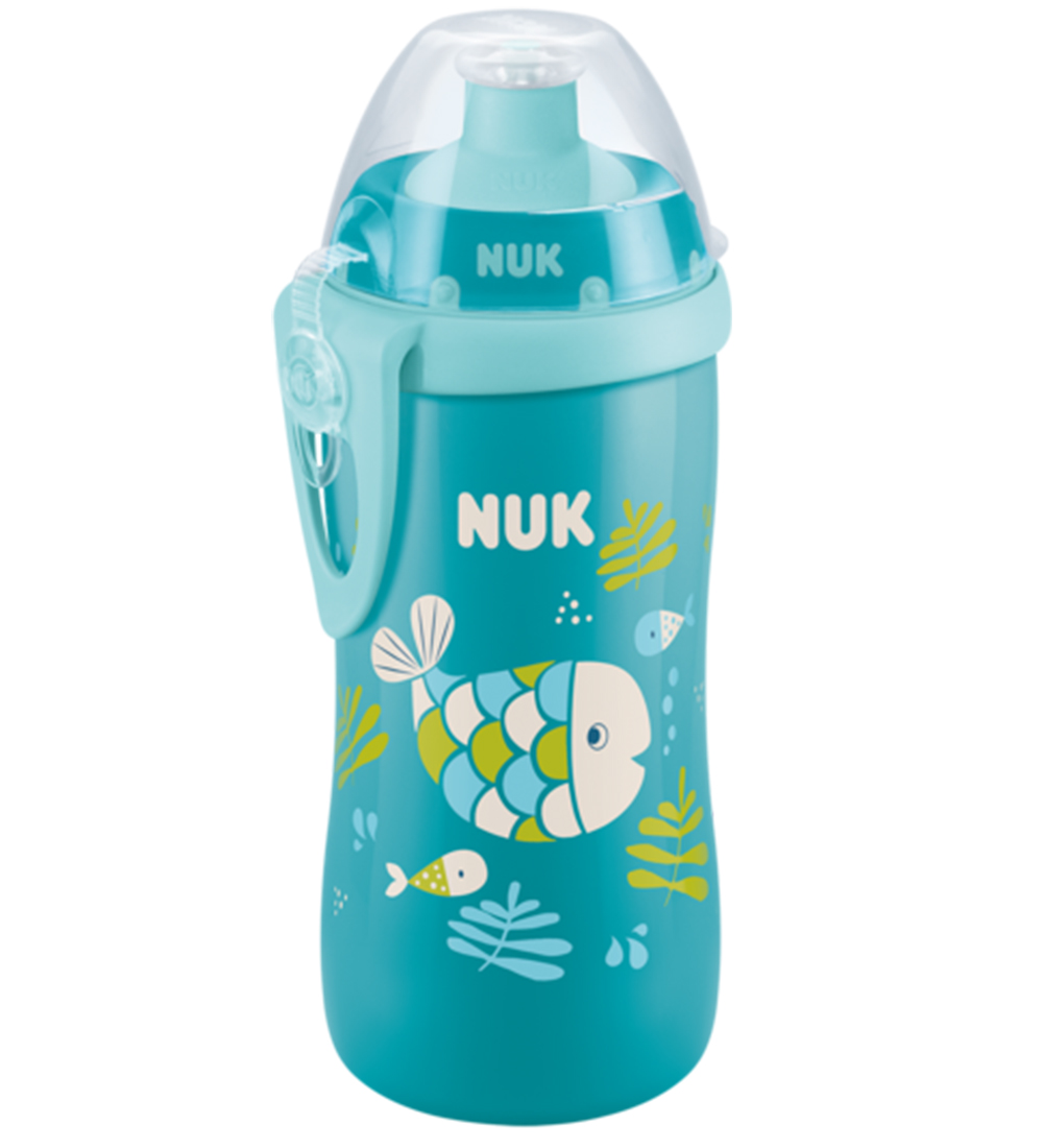 Nuk Water Bottle w. Spout Lid - Junior - Chameleon - 300 mL - Bl