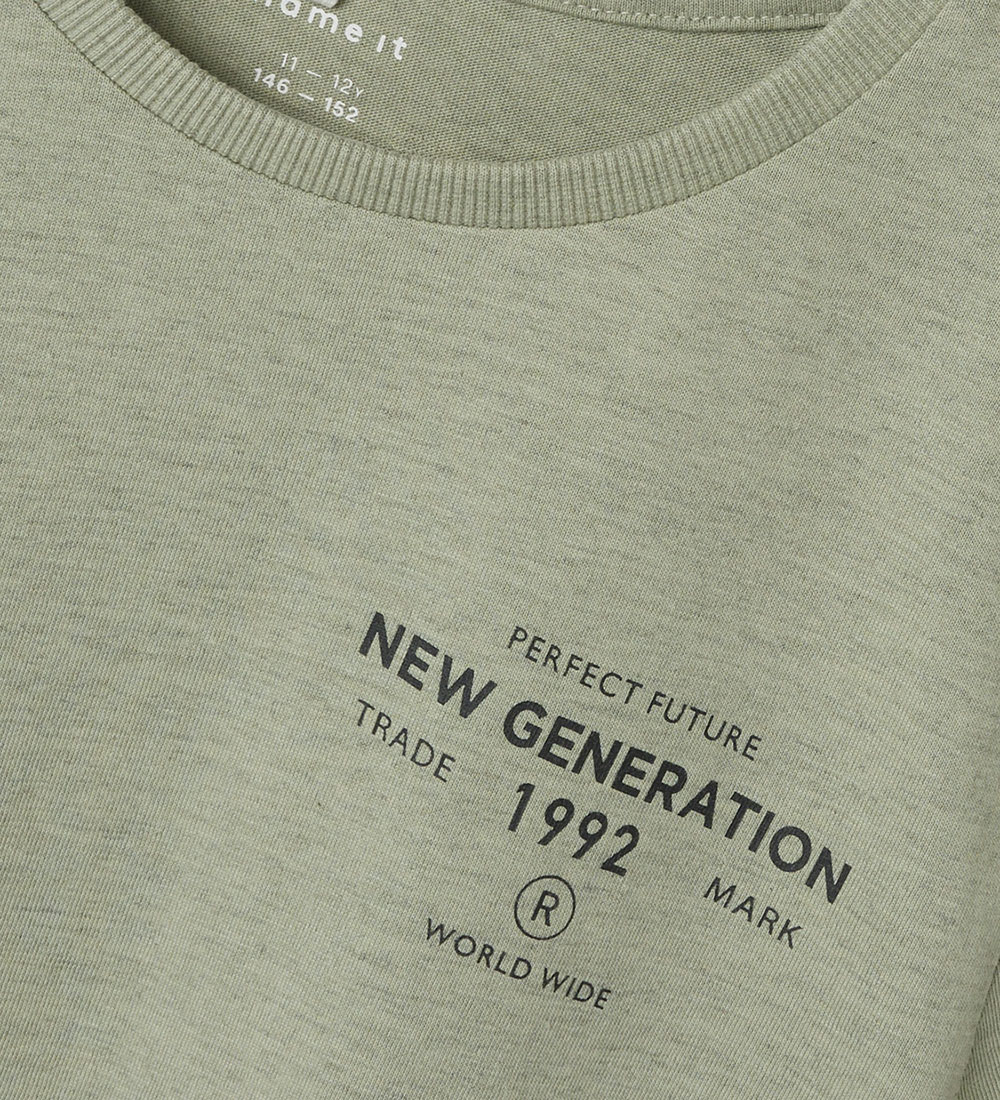 Name It T-shirt - NkmKendjo - Seagrass w. Print