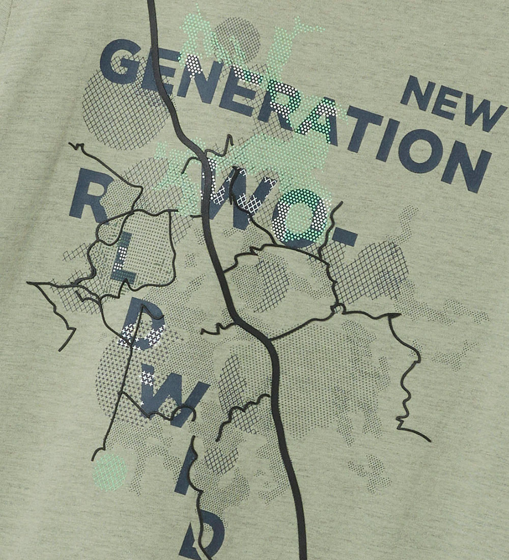 Name It T-shirt - NkmKendjo - Seagrass w. Print