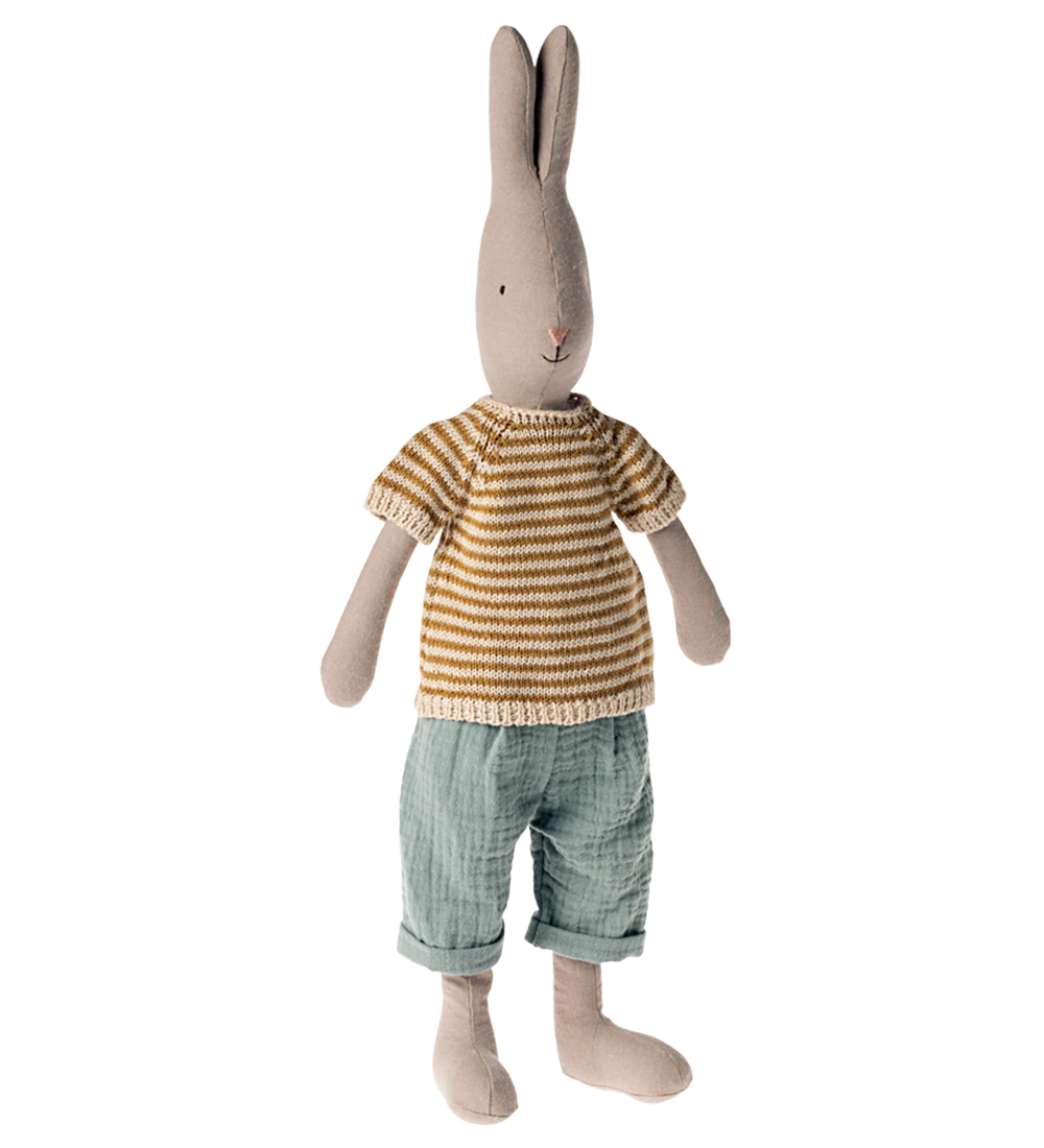 Maileg Rabbit - Size 3 - Classic - Knitted Shirt Duck Pants