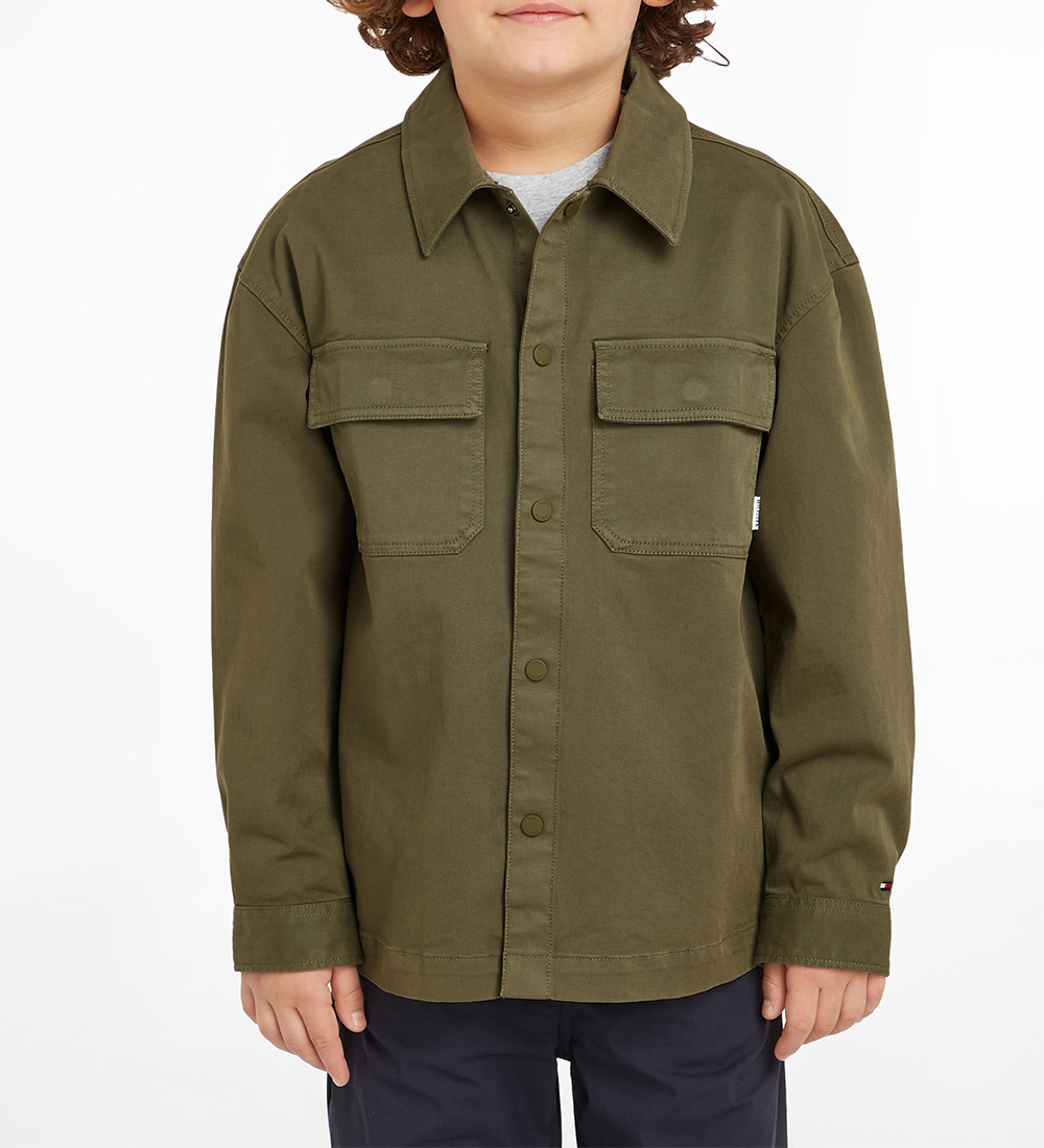 Tommy Hilfiger Shirt - Utility Overshirt - Utility Olive