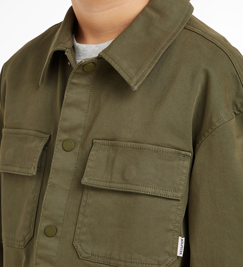 Tommy Hilfiger Shirt - Utility Overshirt - Utility Olive