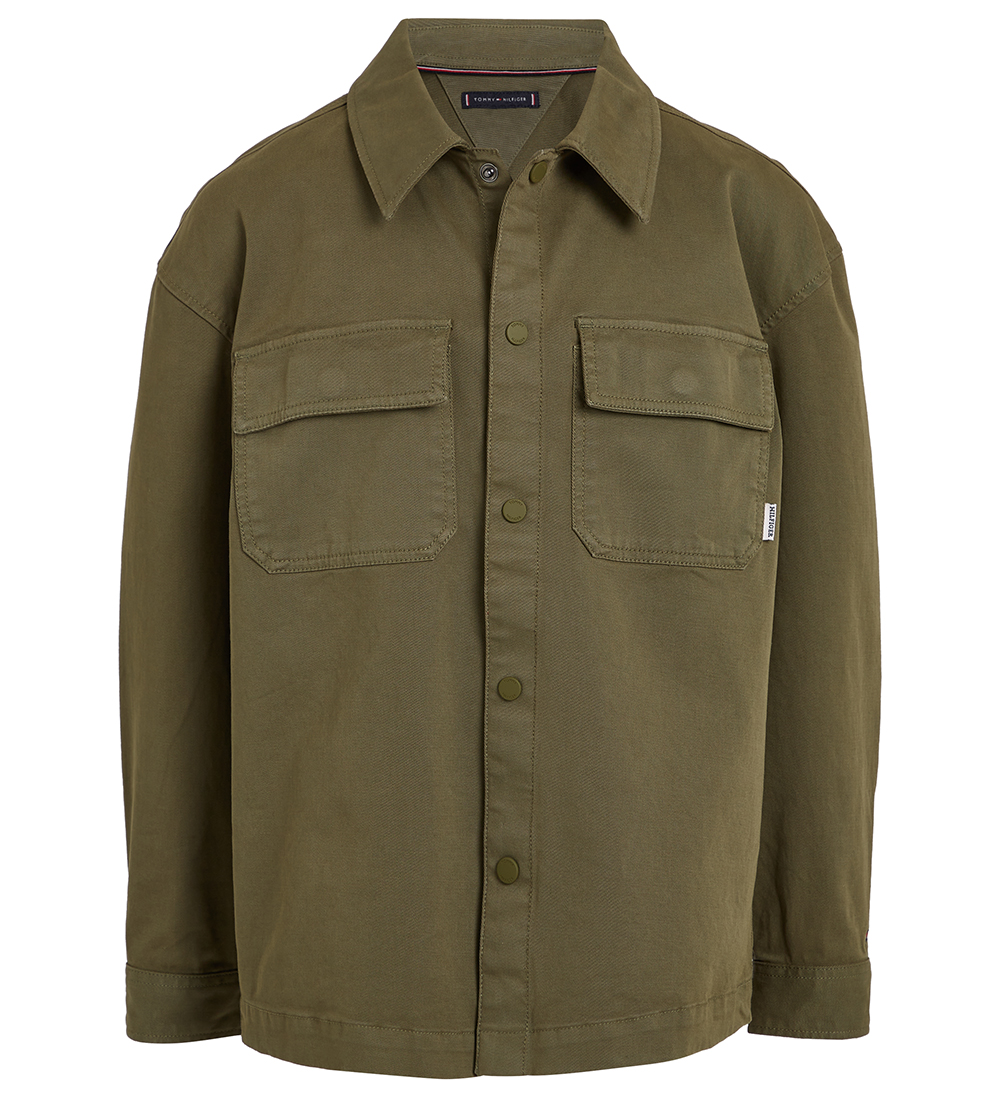 Tommy Hilfiger Shirt - Utility Overshirt - Utility Olive