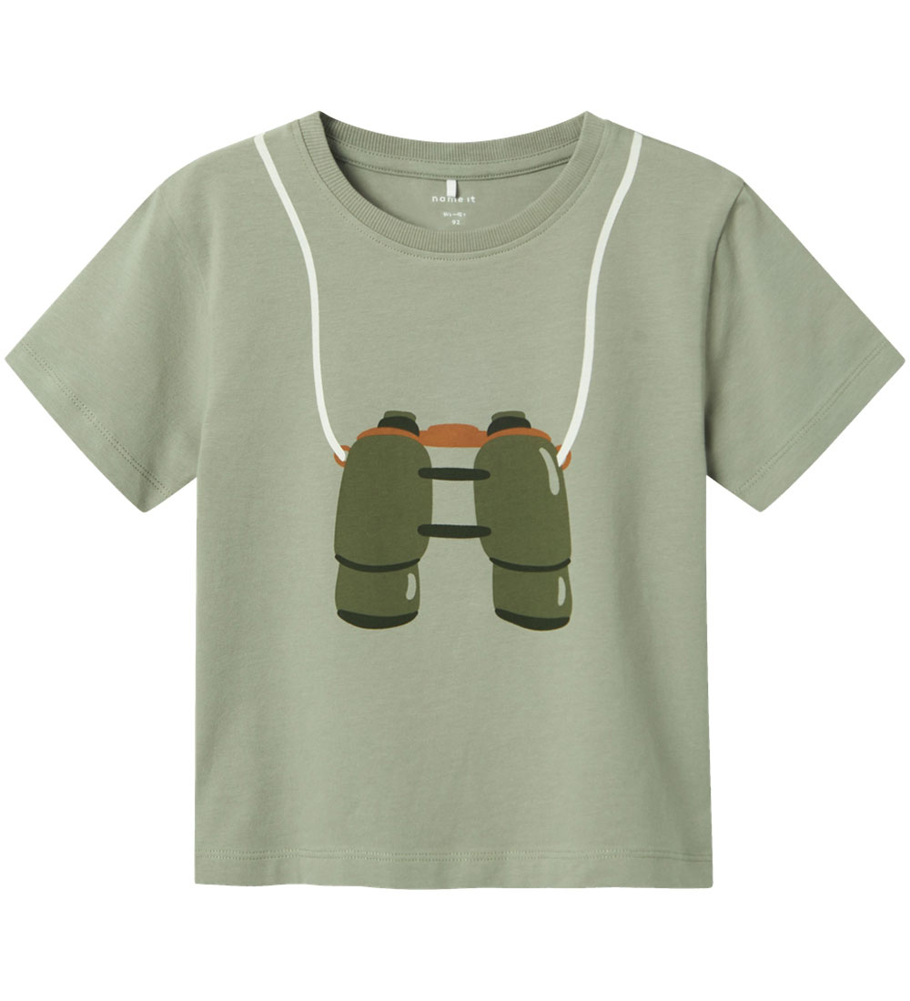 Name It T-shirt - NmmFinley - Forest Fog w. Print