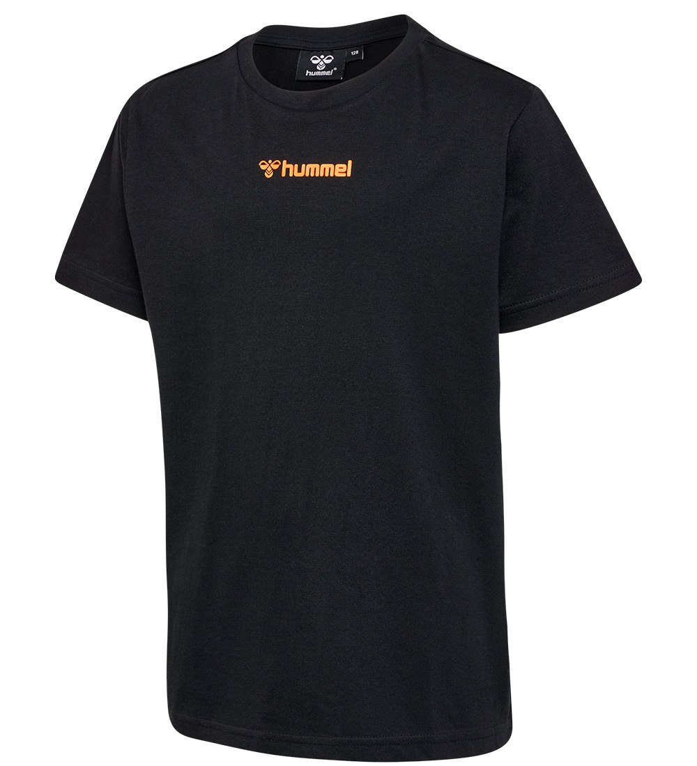 Hummel T-Shirt - hmlTex - Schwarz m. Print