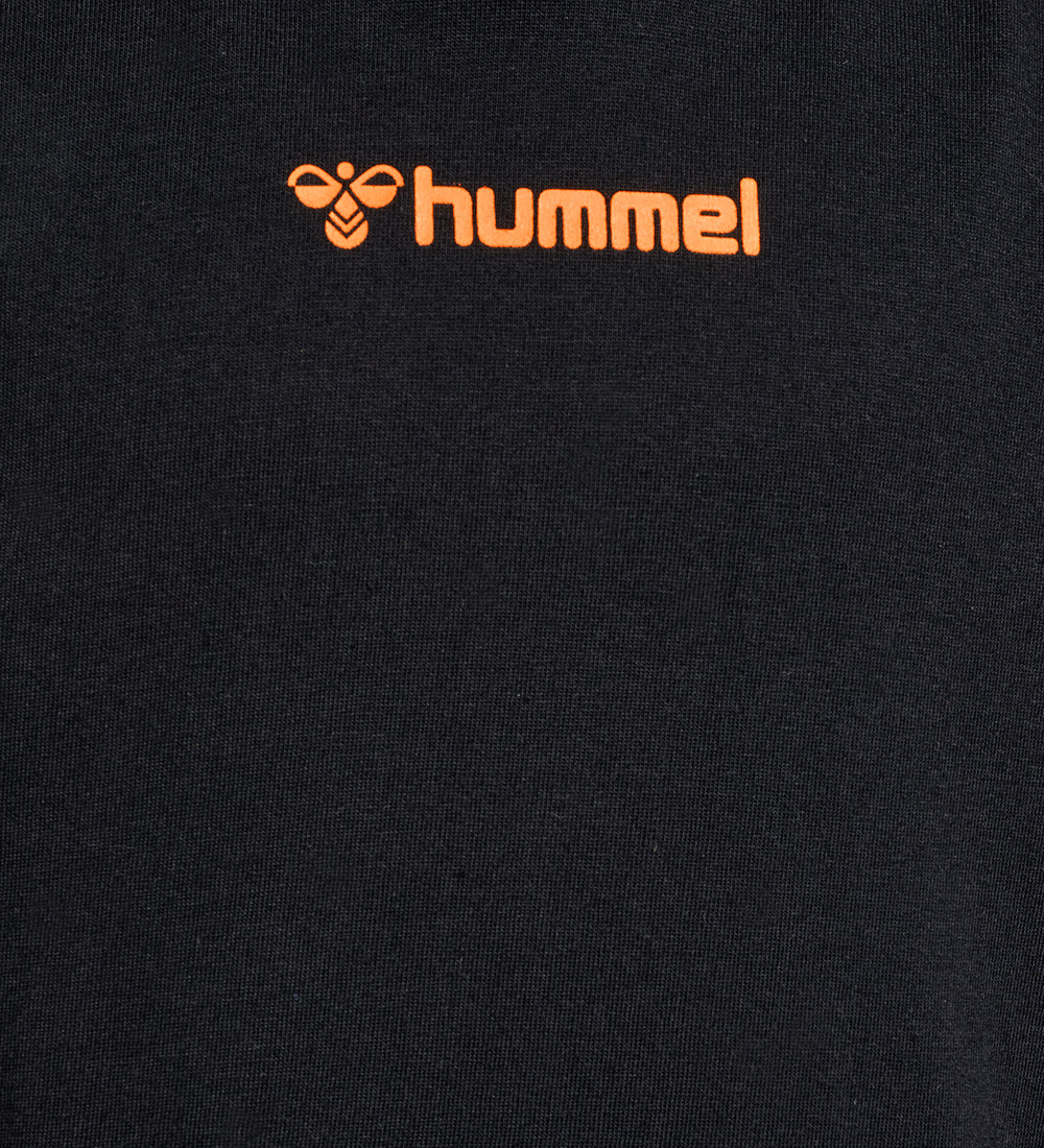 Hummel T-Shirt - hmlTex - Schwarz m. Print