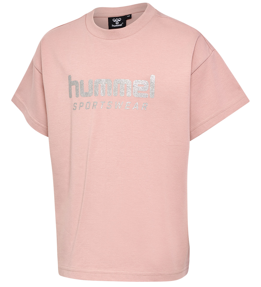Hummel T-Shirt - hmlChilli - Adobe Rose m. Mica-Logo