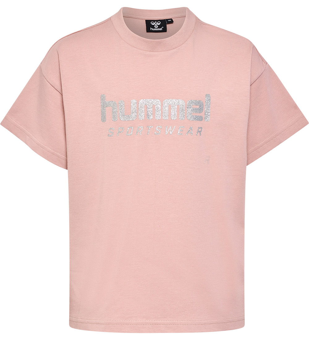 Hummel T-Shirt - hmlChilli - Adobe Rose m. Mica-Logo