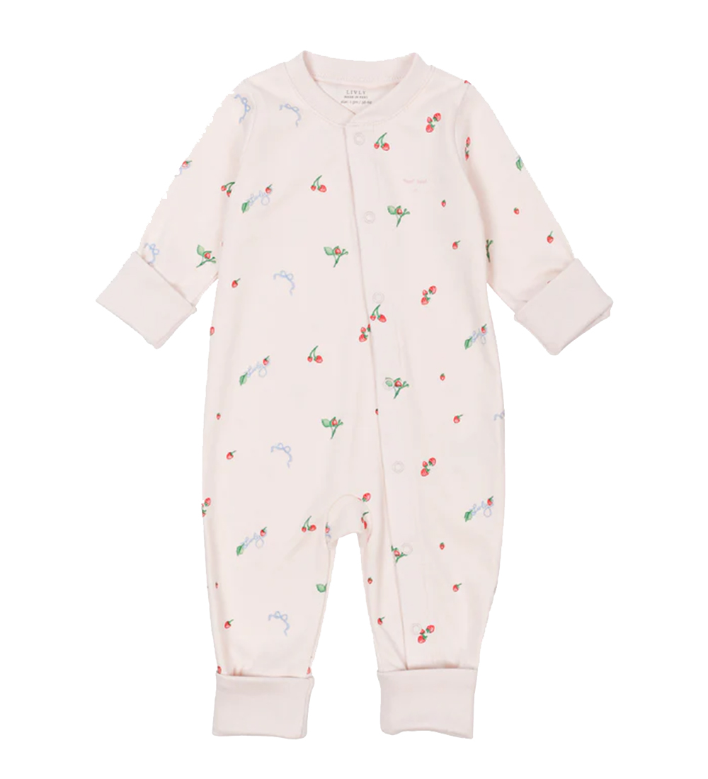 Livly Jumpsuit - Strawberries/Pink