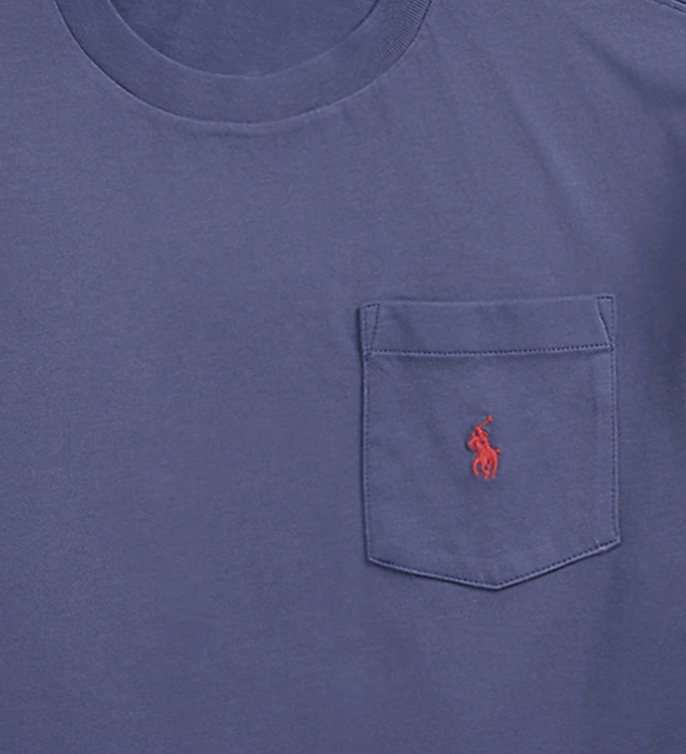 Polo Ralph Lauren Stuttermabolur - Ljós Dökkblátt