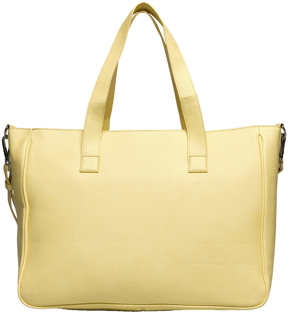 Rosemunde Shopper - Working - Vegan - Pastel Yellow/Silver