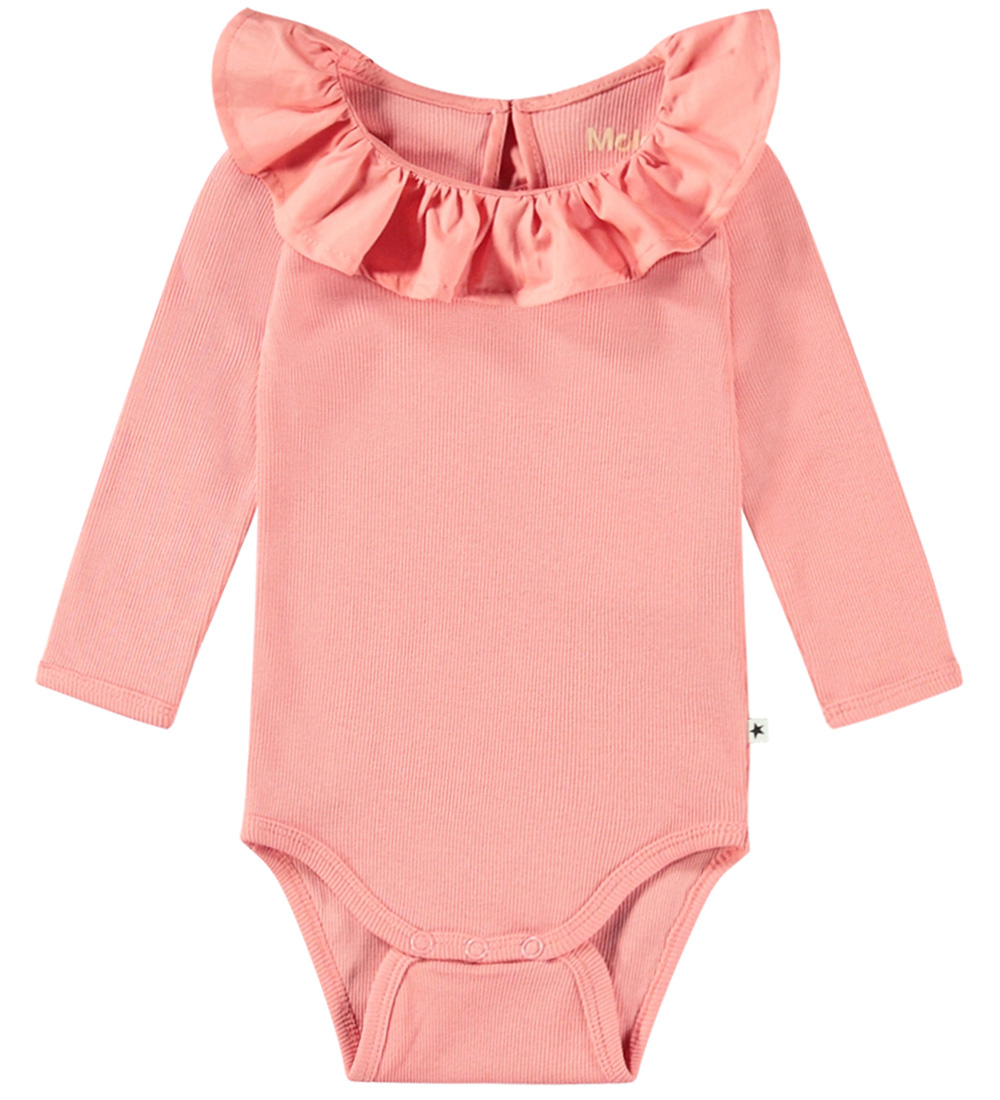 Molo Bodysuit L/æ - Rib - Faye - Flamingo Plume