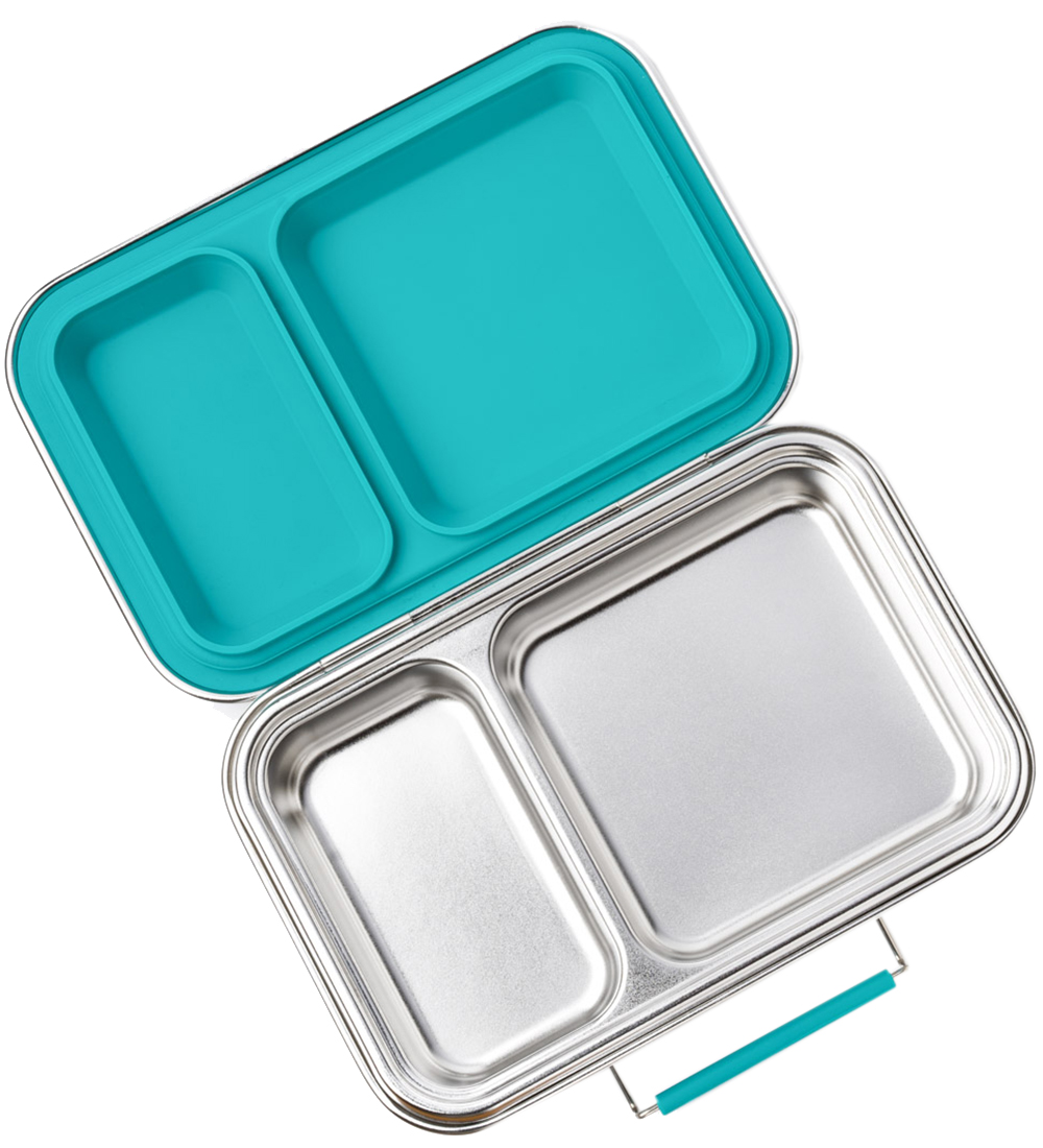 Lekkabox Lunchbox - Duo - Stainless Steel - 750 mL - Petrol
