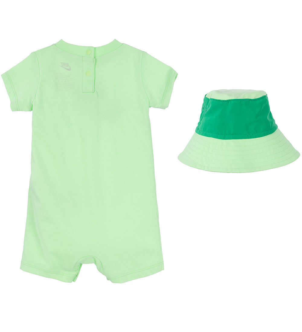 Nike Set - Summer Romper/Bucket Hat - Vapor Green