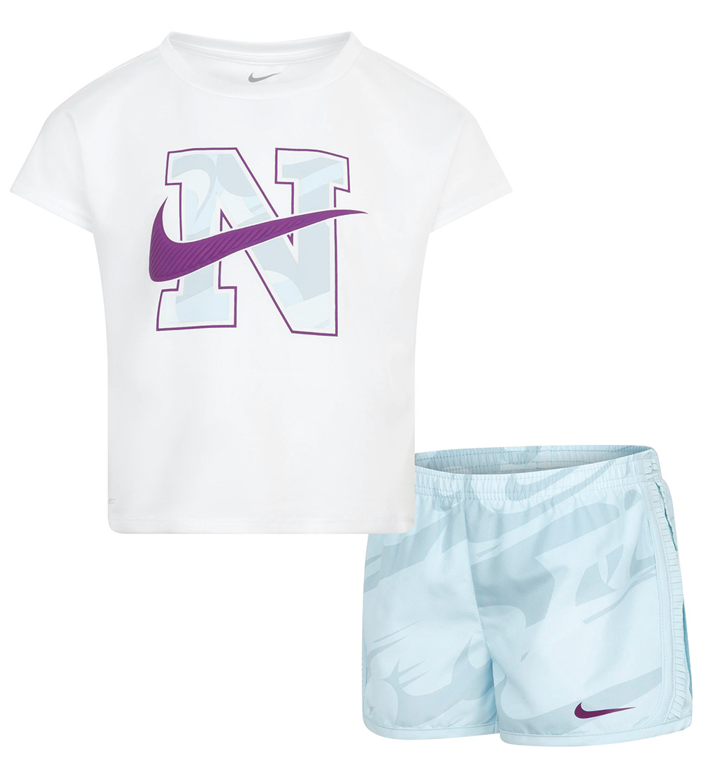 Nike Shorts Set - Shorts/T-shirt - Glacier Blue