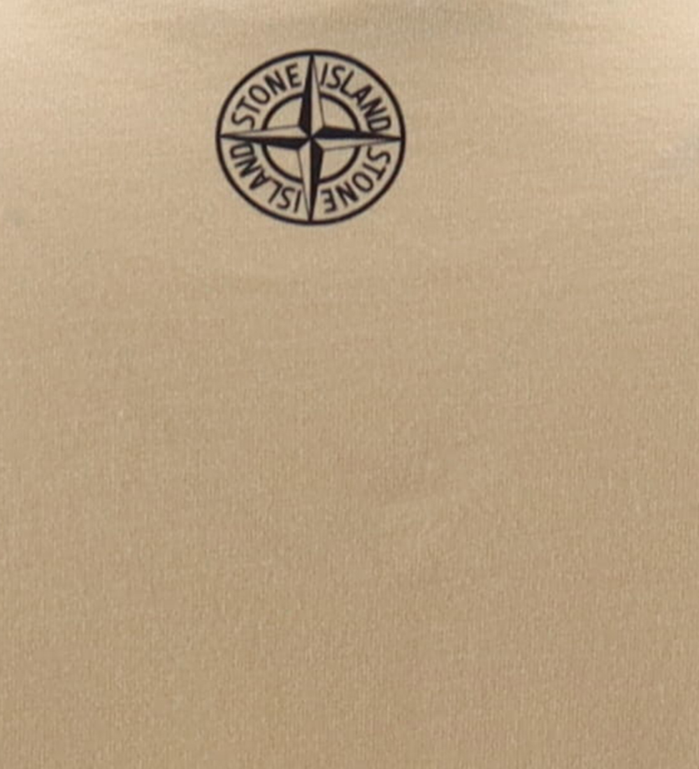 Stone Island T-shirt - Natural Beige w. Black