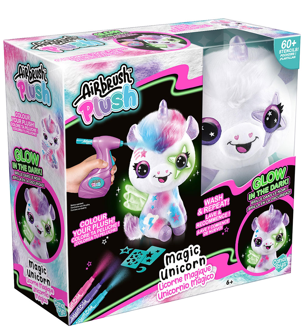 Airbrush Plush Soft Toy - DYI - Magic Unicorn