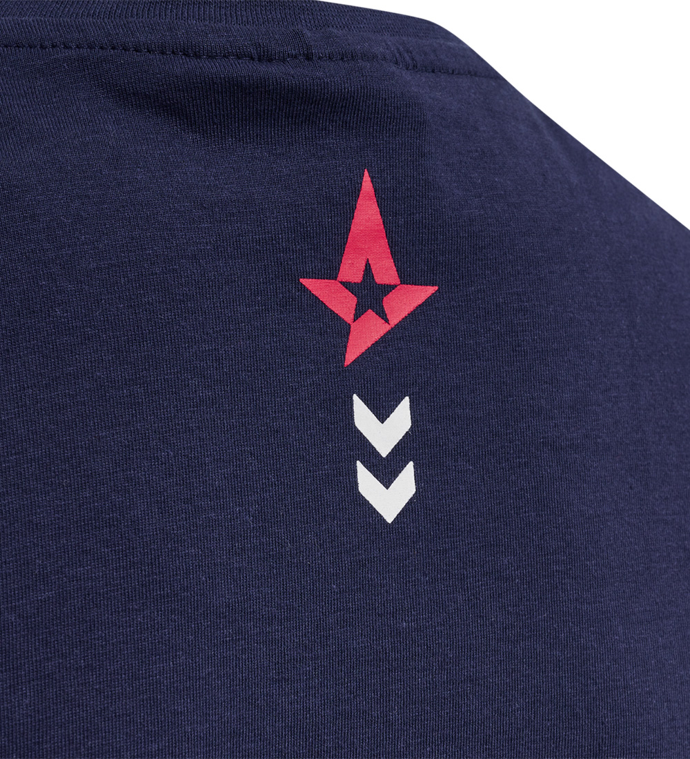 Hummel T-shirt - Astralis 21/22 - Marine w. Print