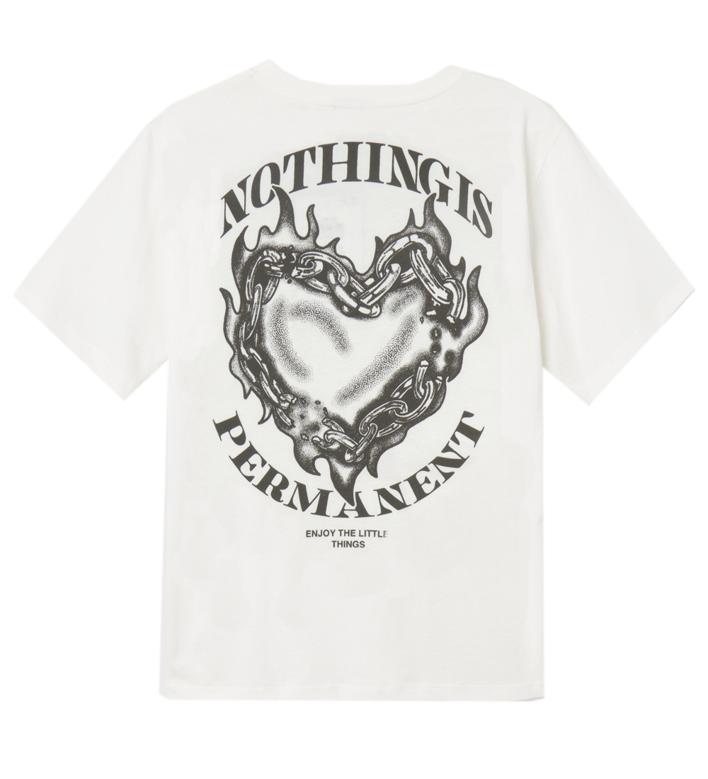 LMDT T-skjorte - NlnLiving - White Alyssum/Raven Baktrykk