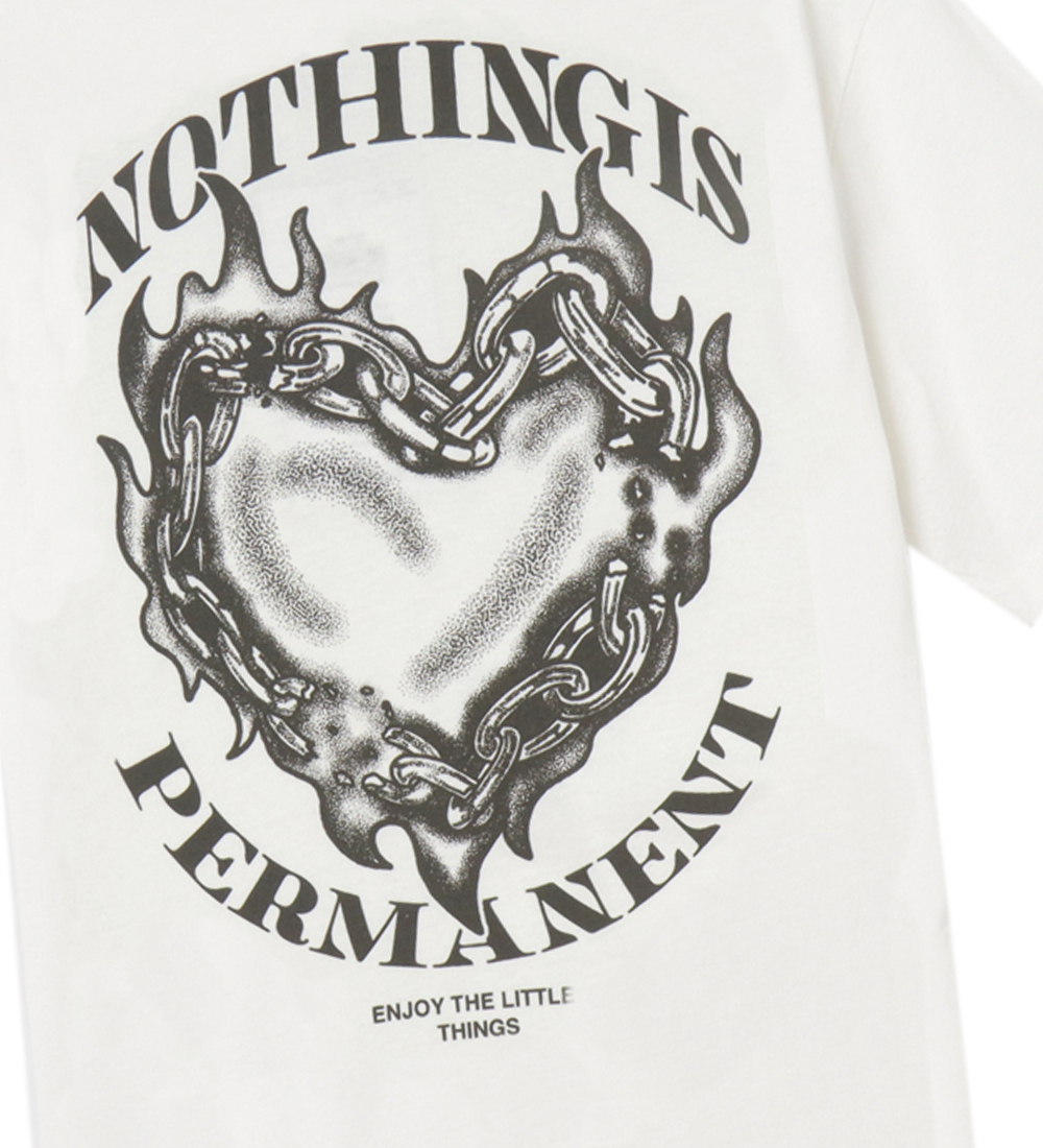 LMDT T-skjorte - NlnLiving - White Alyssum/Raven Baktrykk