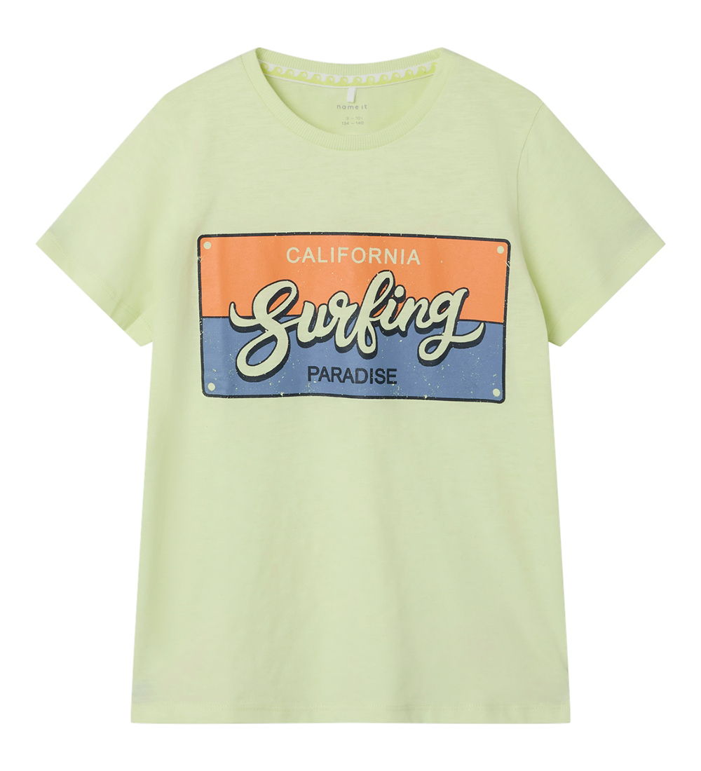 Name It T-Shirt - NkmPfvakantie - Limoen Cream