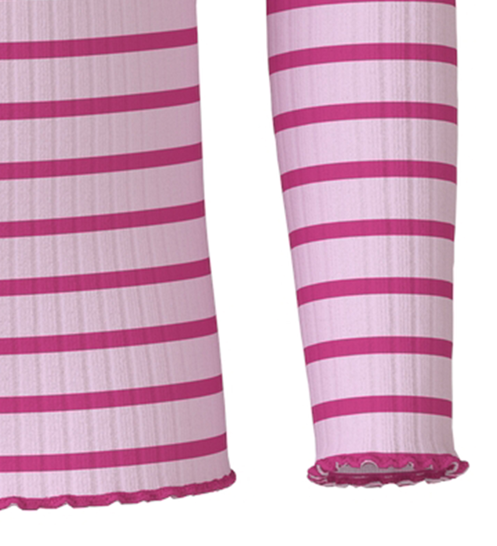Name It Blússa - Rib - NmfVemma - Festival Bloom/Raspberry Rose