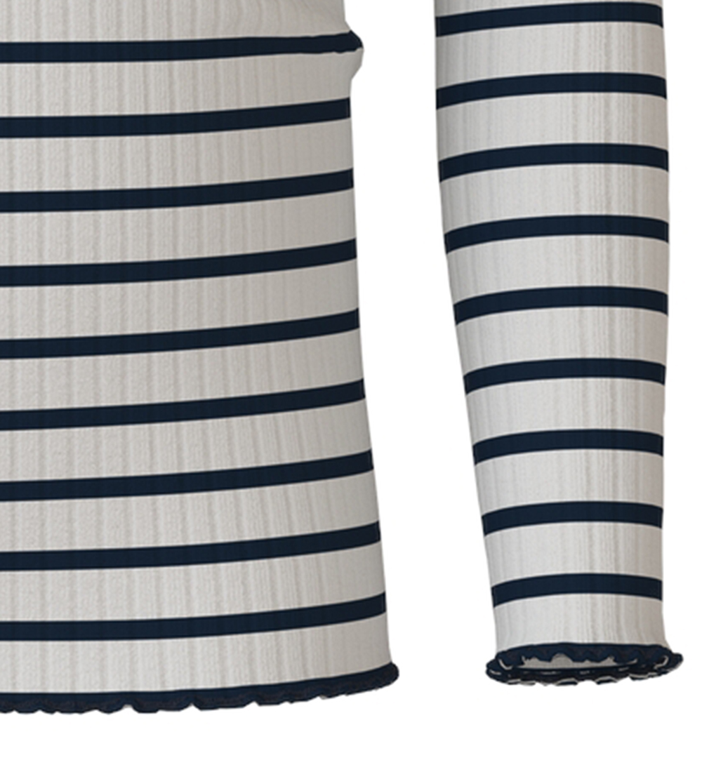 Name It Bluse - Rib - NmfVemma - Jet Stream/Dark Sapphire