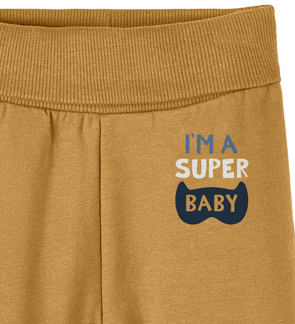 Name It Joggingbroek - NbmVonne - Narcissus/Ik ben A Super Baby