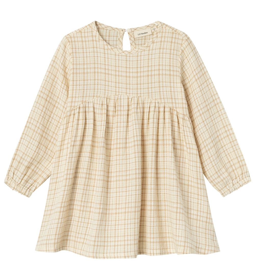 Lil' Atelier Dress L/æ - NmfKaley - Lemon Icing
