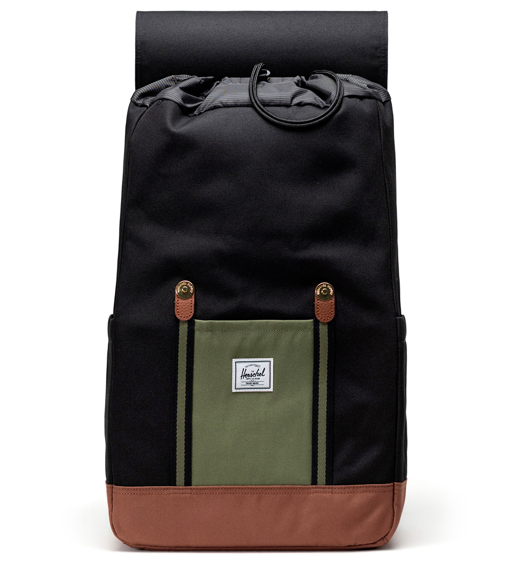 Sac à Dos Herschel - Retreat - Black/Quatre Leaf Clover/Selle Br