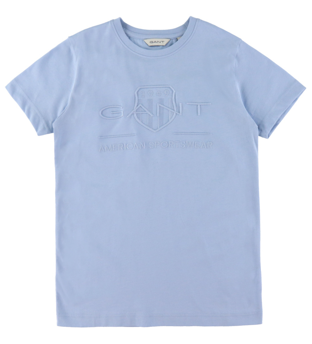 GANT T-skjorte - Tonal - Frisk Blue