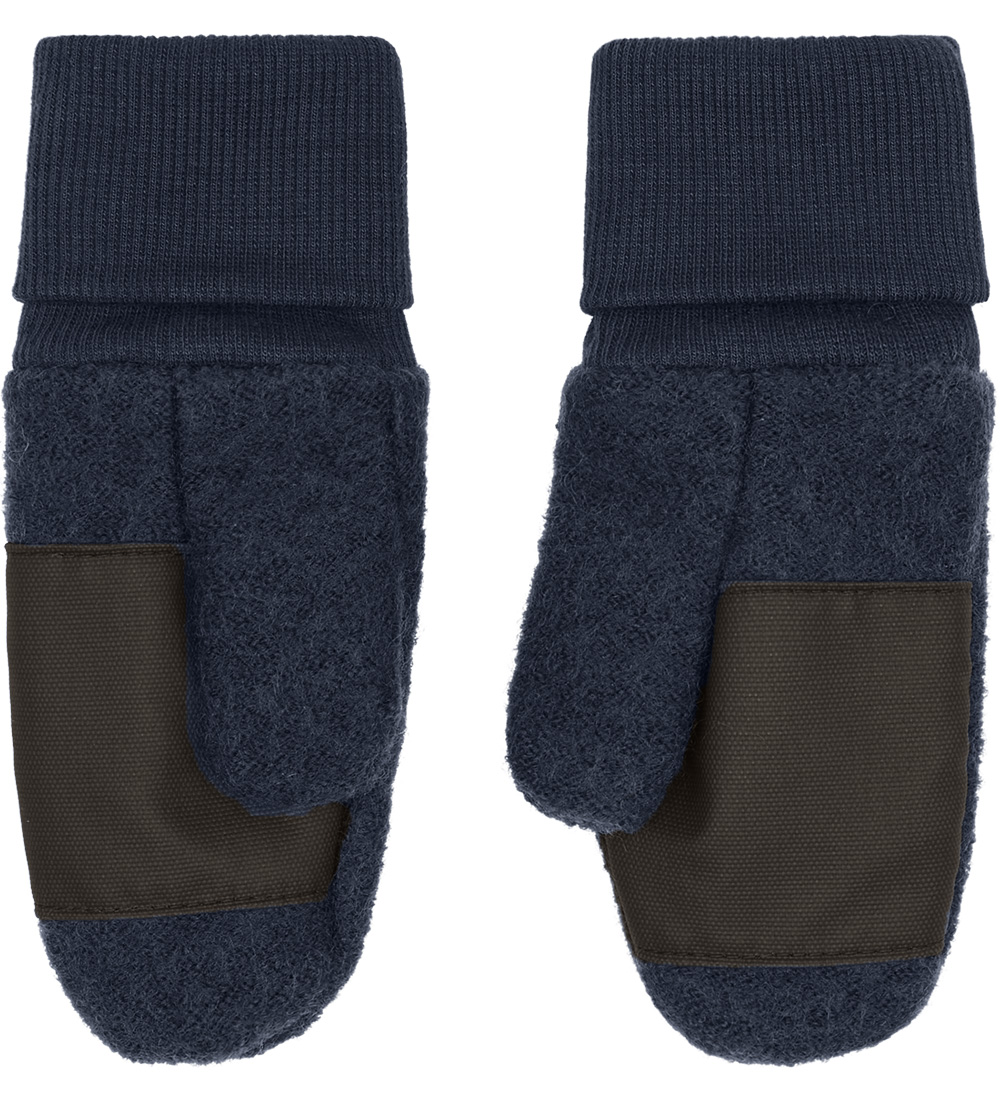 Hust and Claire Mittens - Knitted - Wool - Felix - Blue Night