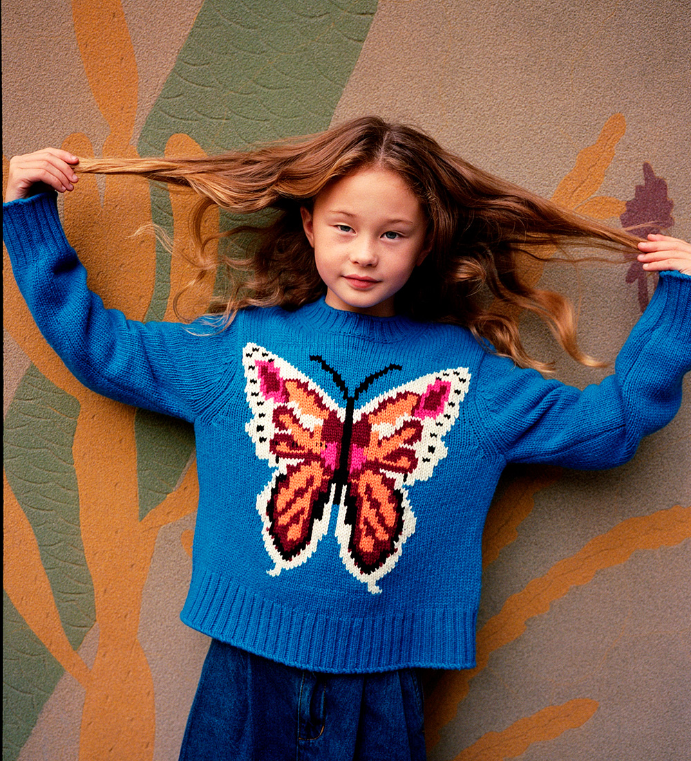 Molo Bluse - Strick - Wolle/Acryl - Gulda - Fliege Strick