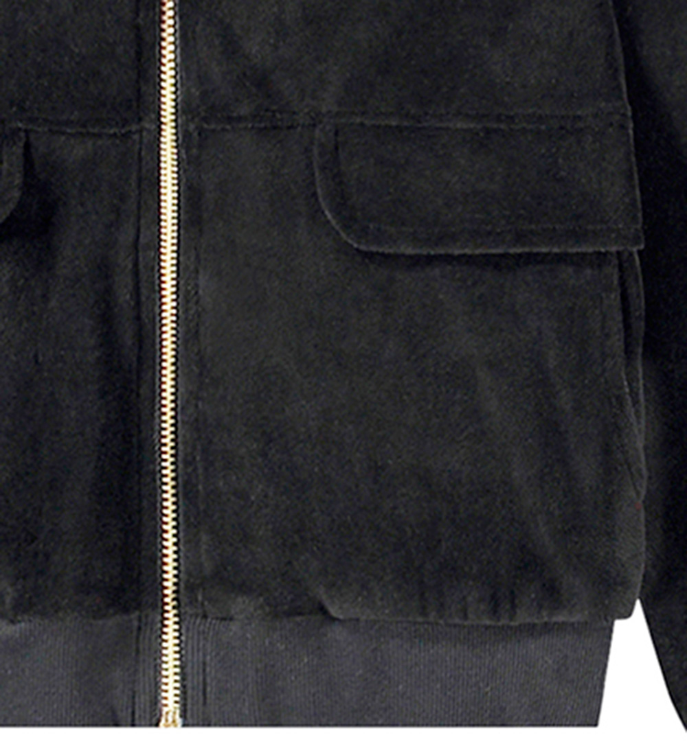 Gilet - Velours Molo - Malika - Noir