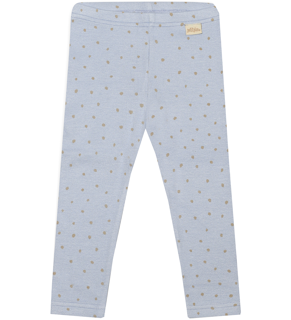 Petit Piao Leggings - Rib - Modal - Spring Blue