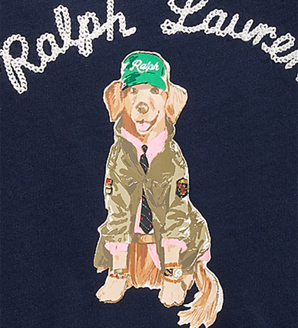 Polo Ralph Lauren Bluse - Navy m. Hund