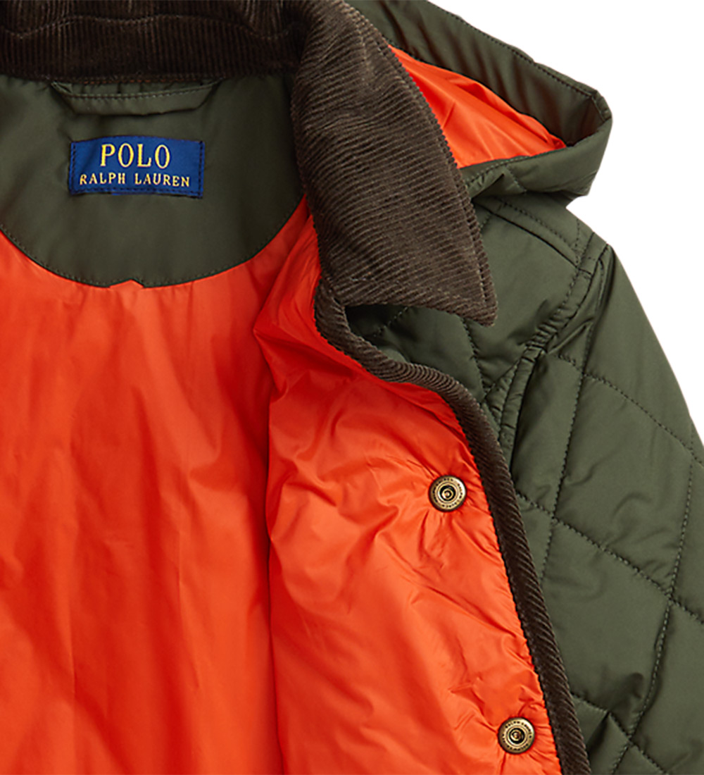 Polo Ralph Lauren Thermojacke - Armygrün/Braun