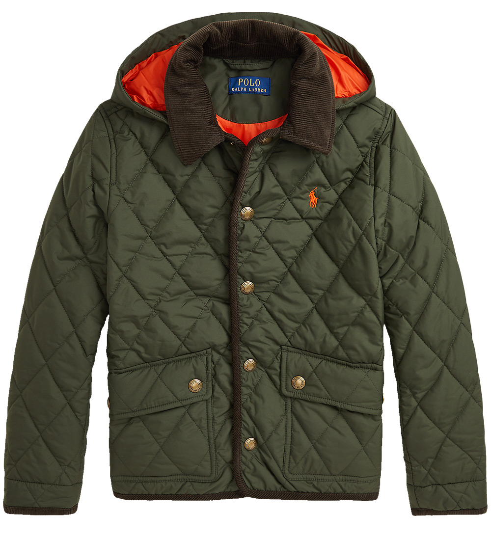 Polo Ralph Lauren Thermojacke - Armygrün/Braun