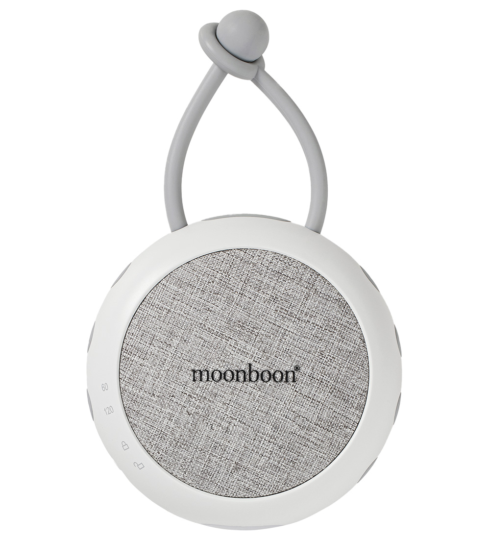 Moonboon White Noise Speaker w. Sound/Light - White Cream