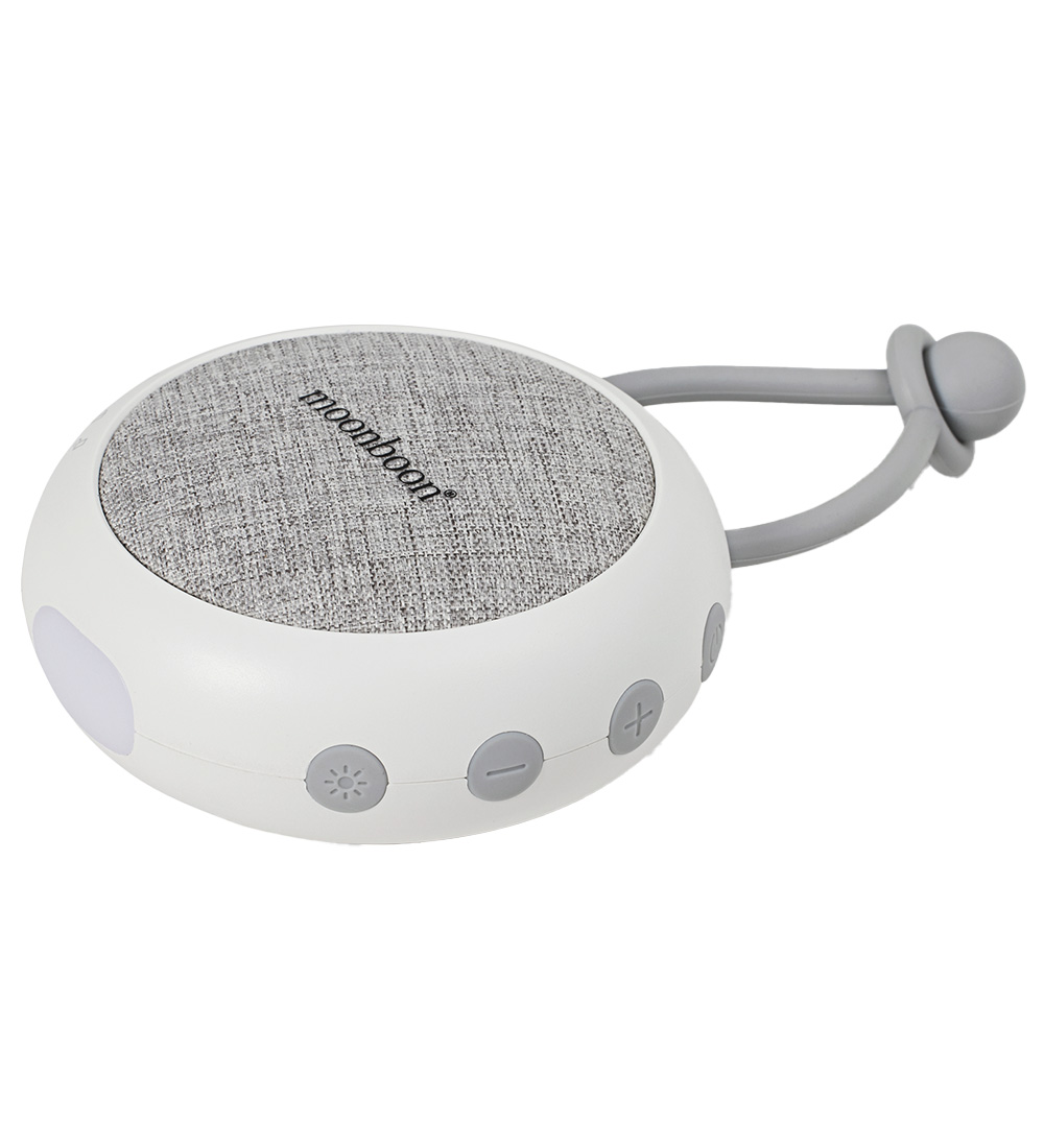 Moonboon White Noise Speaker w. Sound/Light - White Cream