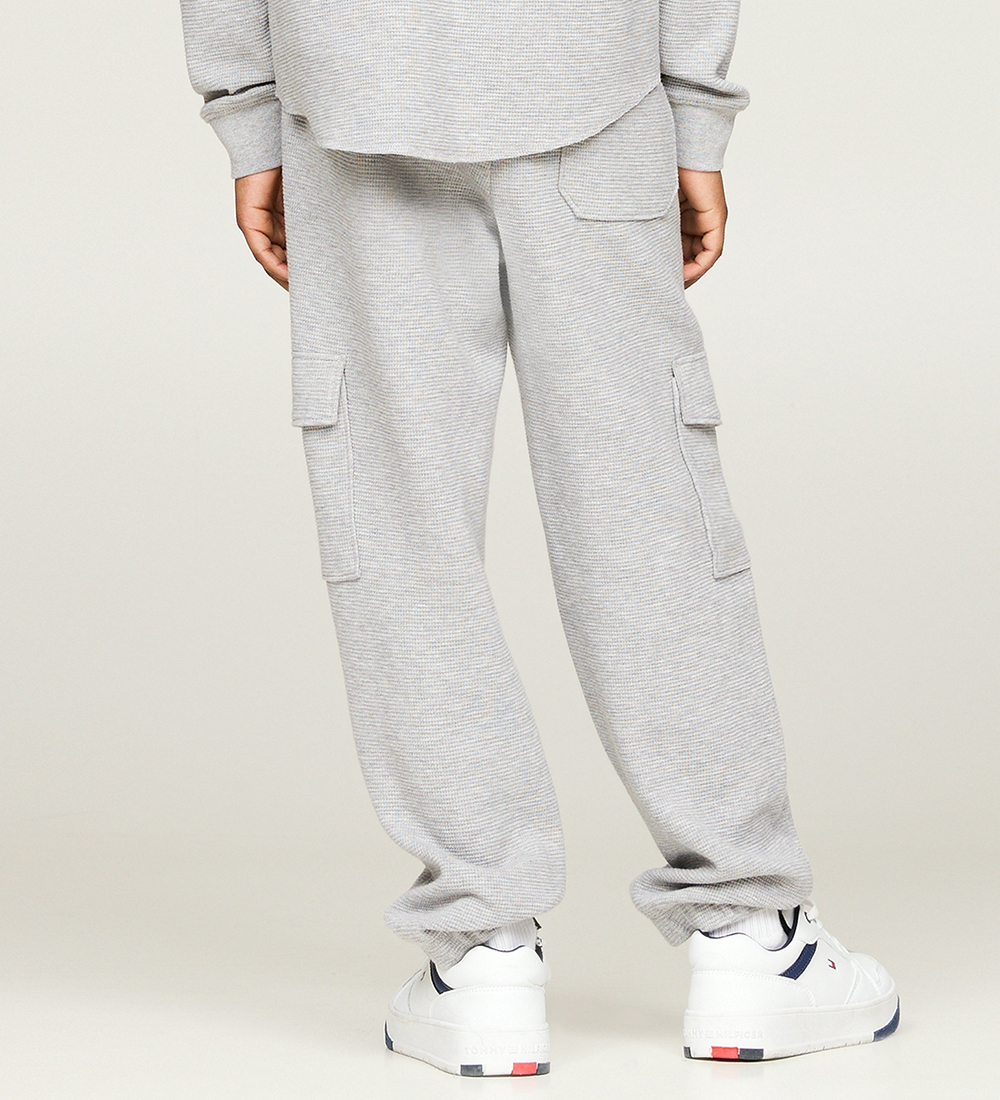 Tommy Hilfiger Hosen - Monotype Waffel - Light Grey Heather